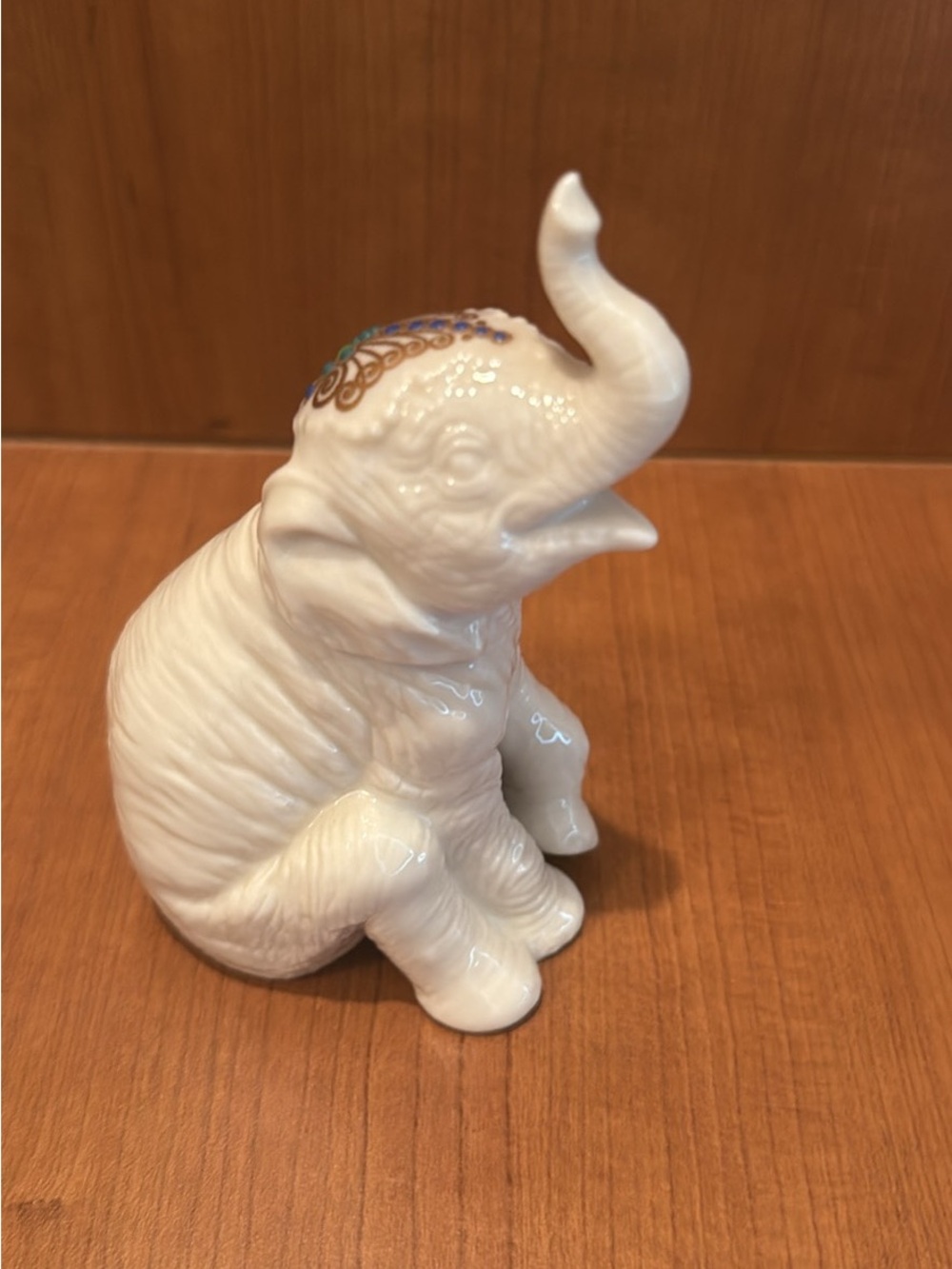Lenox China Jewels Collection  Elephant Figurine with trunk up
